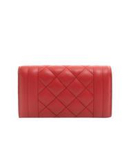POLLINI CHECK AND LINES Clutch bag with chain shoulder strap RED - Women&rsquo;s Bags - 3
