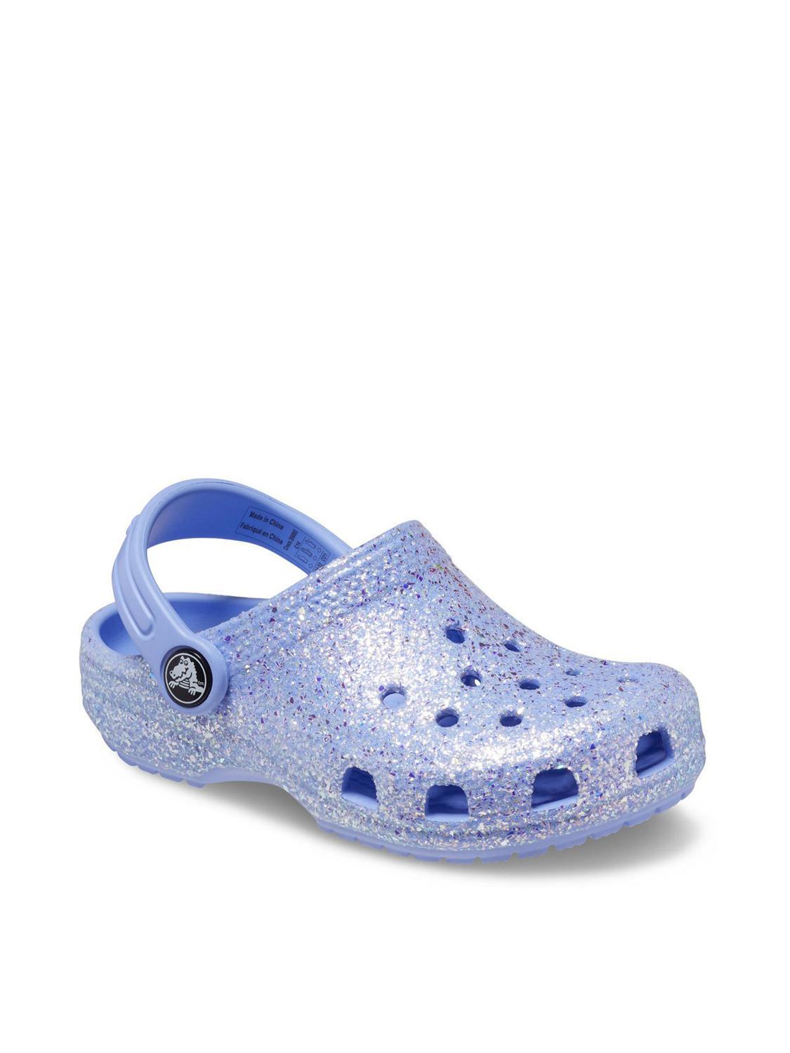 Crocs Classic Glitter Clog Toddler Sabot Sandal Moonjelly Buy At Outlet Prices