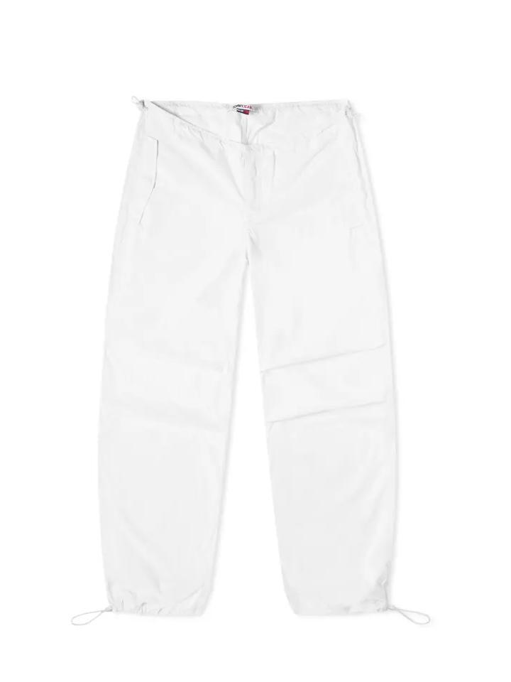 Tommy Hilfiger Tommy Jeans Parachute Wind Lightweight Trousers White Buy At Outlet Prices