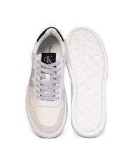 CALVIN KLEIN CK JEANS CHUNKY Leather sneakers bright white/creamy white/oyster m - Men&rsquo;s shoes - 4
