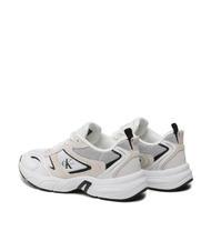 CALVIN KLEIN CK JEANS Retro Tennis Leather sneakers bright white/black - Men’s shoes - 3