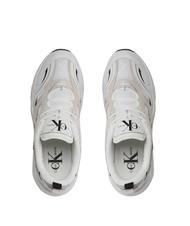 CALVIN KLEIN CK JEANS Retro Tennis Leather sneakers bright white/black - Men’s shoes - 4
