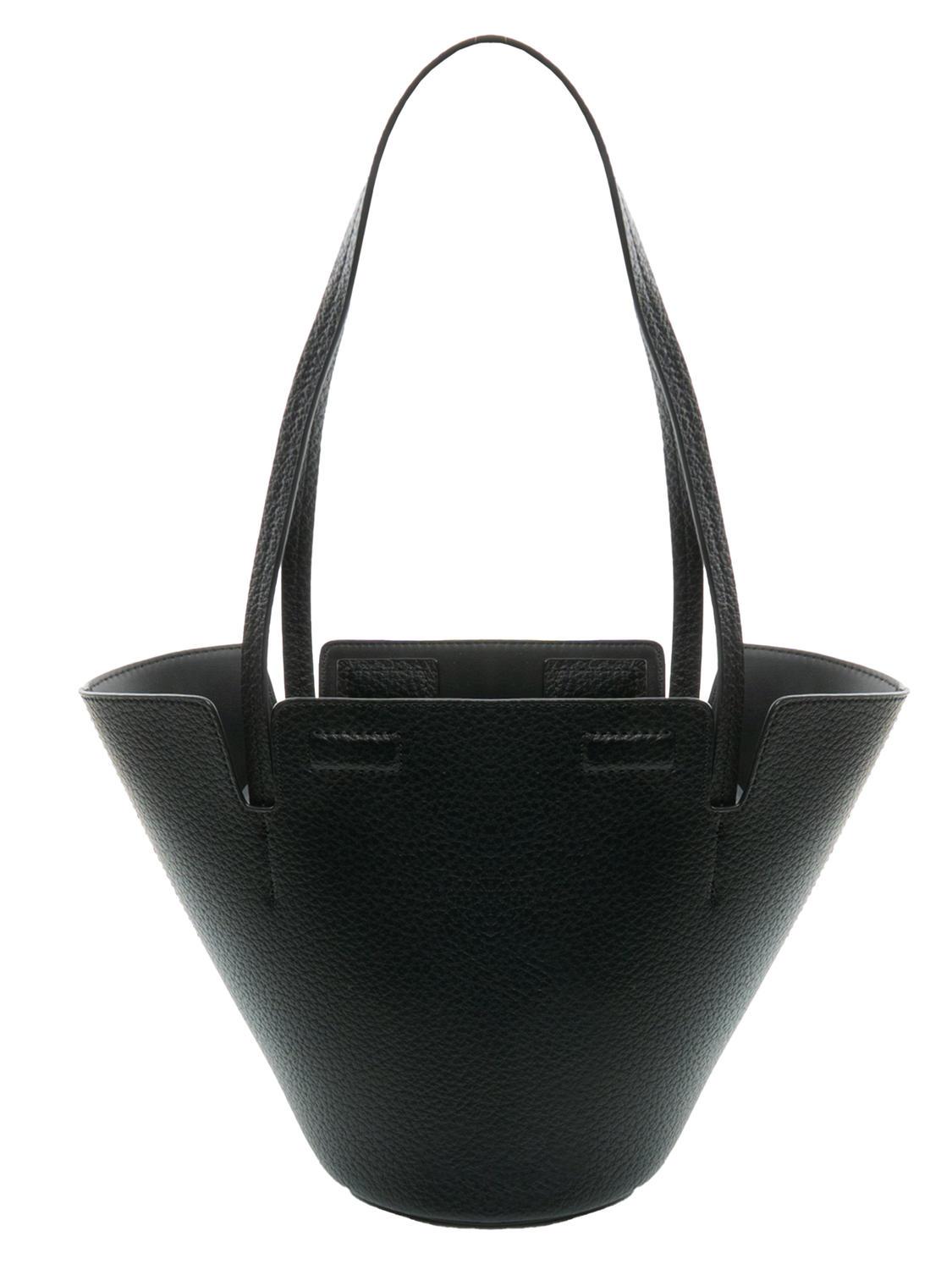 Trussardi Onix Shopping Bag Black Buy At Outlet Prices