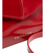 TRUSSARDI SALIS Shiny leather clutch bag cherry - Women&rsquo;s Wallets - 3
