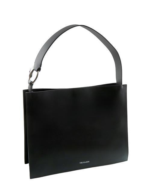 OBELIA Shoulder bag in recycled leather BLACK - Women’s Bags