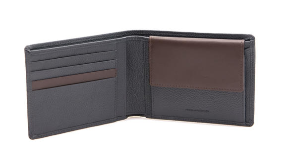wallet X1 line; leather blue / brown - Men&rsquo;s Wallets