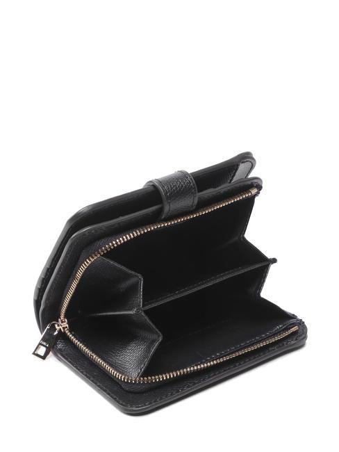 CAMELIA COMPACT Small leather wallet Black - Women’s Wallets