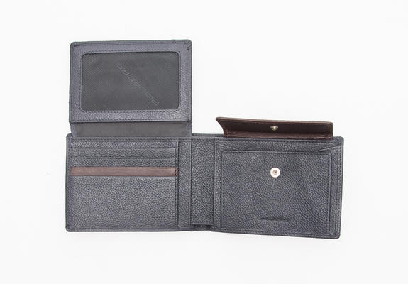 wallet X1 line; leather blue / brown - Men’s Wallets