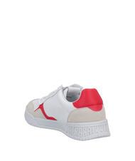 BIKKEMBERGS BASKET Leather sneakers ice/red - Men’s shoes - 4