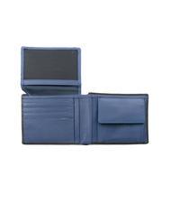 SPALDING COLOR WALLET Leather wallet, with coin purse black/navy - Men’s Wallets - 2
