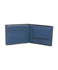 SPALDING COLOR WALLET Leather wallet, with coin purse black/navy - Men’s Wallets - 3