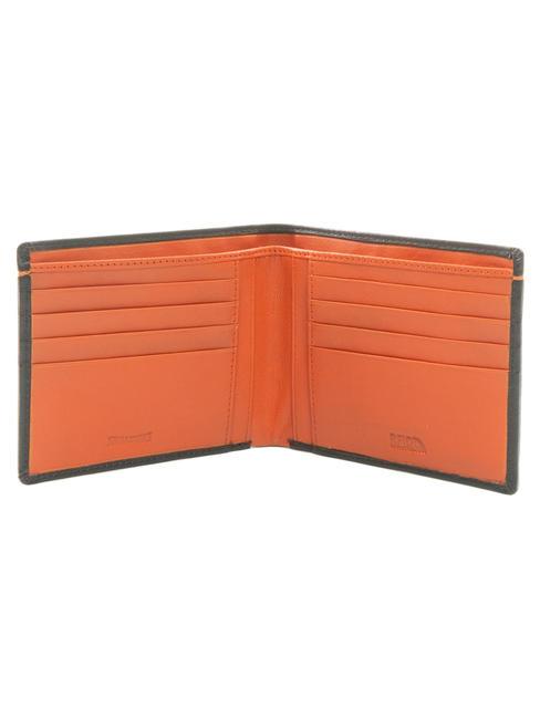 COLOR WALLET Leather wallet brown/orange - Men’s Wallets