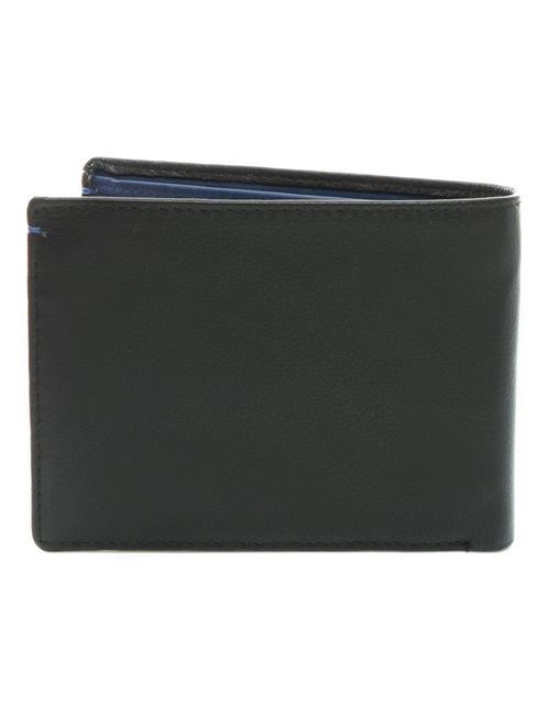 COLOR WALLET Two-tone leather wallet black/navy - Men&rsquo;s Wallets
