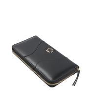 TRUSSARDI YUMA Large zip around wallet BLACK - Women&rsquo;s Wallets - 4