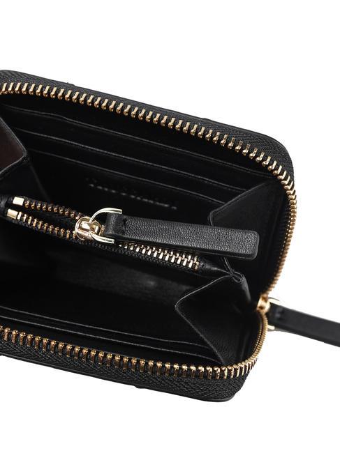 YUMA Small zip around leather wallet BLACK - Women&rsquo;s Wallets