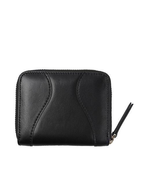 YUMA Small zip around leather wallet BLACK - Women&rsquo;s Wallets