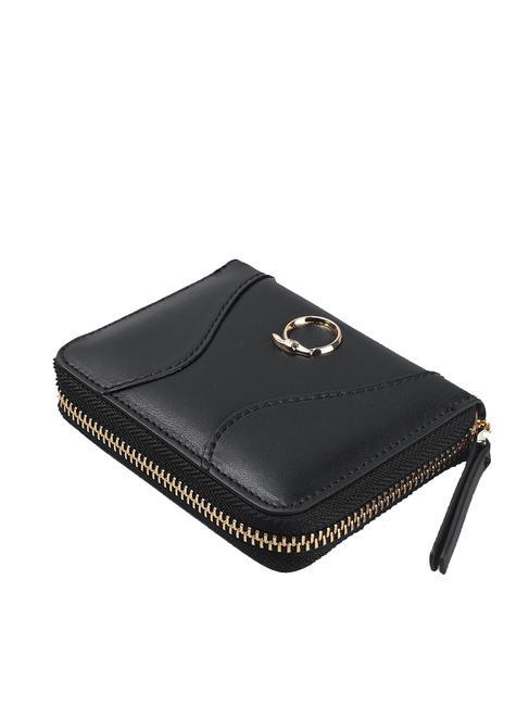 YUMA Small zip around leather wallet BLACK - Women&rsquo;s Wallets