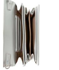 LOVE MOSCHINO LAMINATED Wallet / Clutch with shoulder strap rolled silver - Women’s Wallets - 6