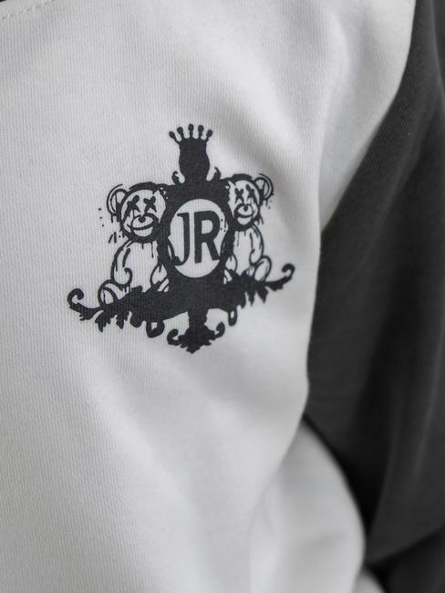 HENDRY Cotton sweatshirt and trousers tracksuit cloud/blk - Children's tracksuits