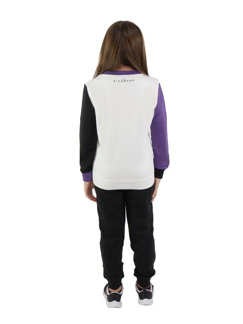 DASBER Cotton sweatshirt and trousers tracksuit cloud/blk - Children's tracksuits