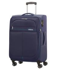 AMERICAN TOURISTER DEEP DIVE Set of 3 trolleys: cabin, medium and large expandable navy / blue - Trolley Set - 4