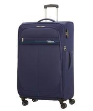 AMERICAN TOURISTER DEEP DIVE Set of 3 trolleys: cabin, medium and large expandable navy / blue - Trolley Set - 5