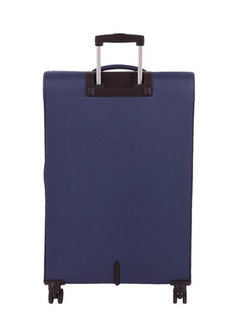 DEEP DIVE Set of 3 trolleys: cabin, medium and large expandable navy / blue - Trolley Set