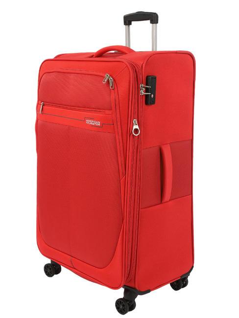 DEEP DIVE Large expandable trolley red / gray - Semi-rigid Trolley Cases