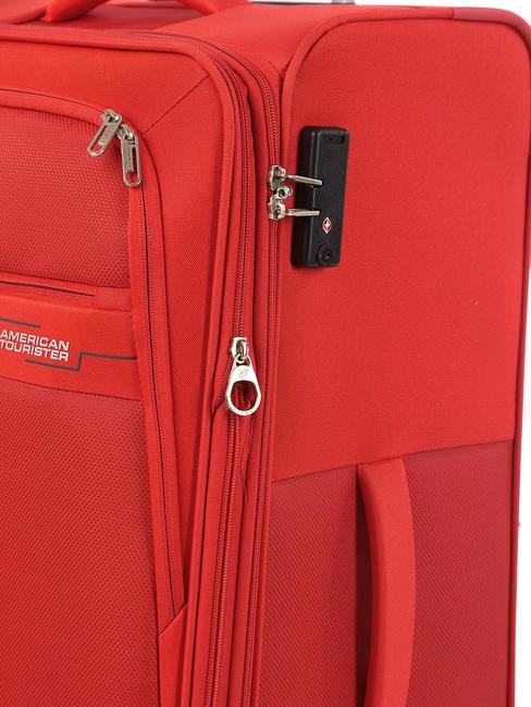 DEEP DIVE Large expandable trolley red / gray - Semi-rigid Trolley Cases
