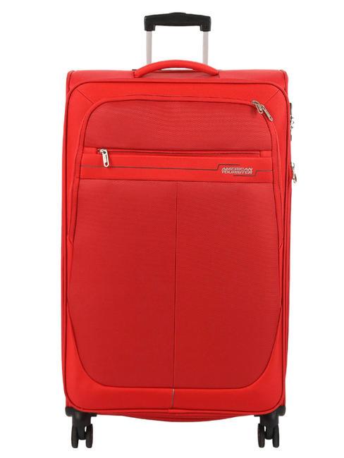 DEEP DIVE Large expandable trolley red / gray - Semi-rigid Trolley Cases