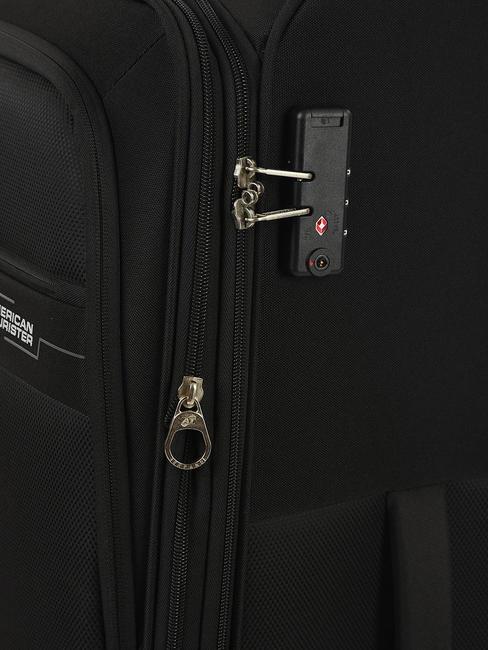 DEEP DIVE Medium expandable trolley black / gray - Semi-rigid Trolley Cases