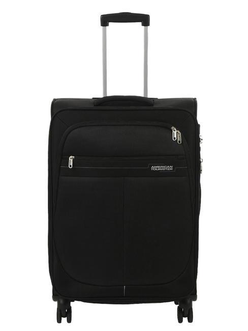 DEEP DIVE Medium expandable trolley black / gray - Semi-rigid Trolley Cases