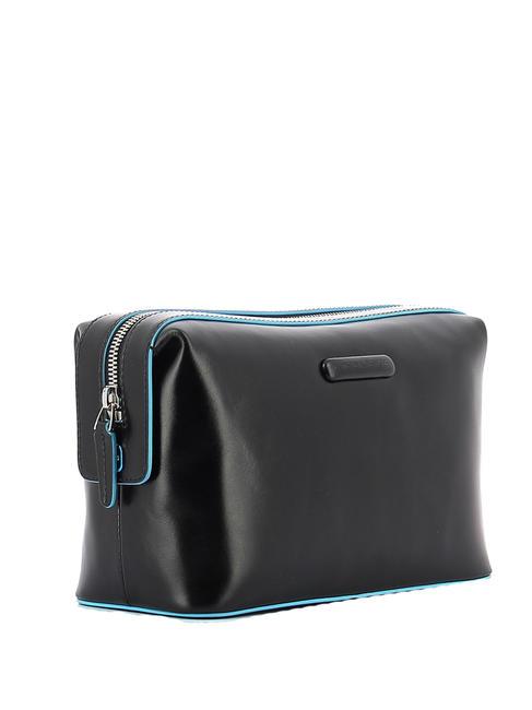 BLUE SQUARE Leather Beauty Black - Beauty Case