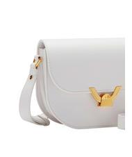 COCCINELLE DEW Hammered leather shoulder bag brilliant white - Women&rsquo;s Bags - 3