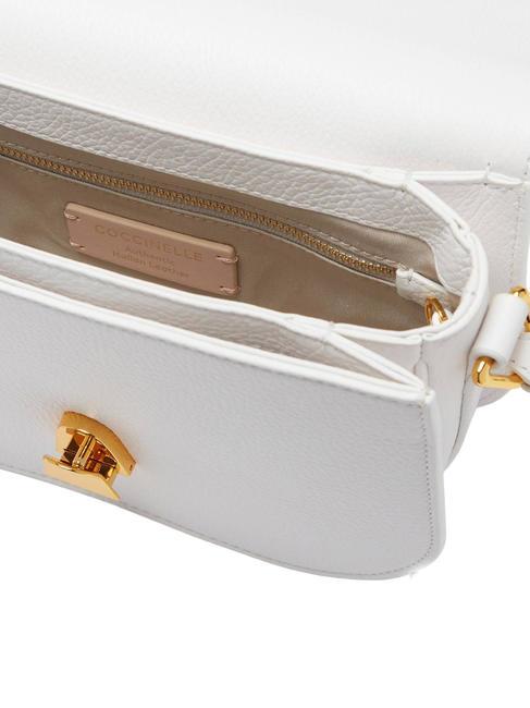 DEW Hammered leather shoulder bag brilliant white - Women&rsquo;s Bags