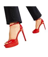 GUESS CAMPIONARIO - ALDEN2 D&Eacute;COLLET&Eacute; RED - Women&rsquo;s shoes - 7