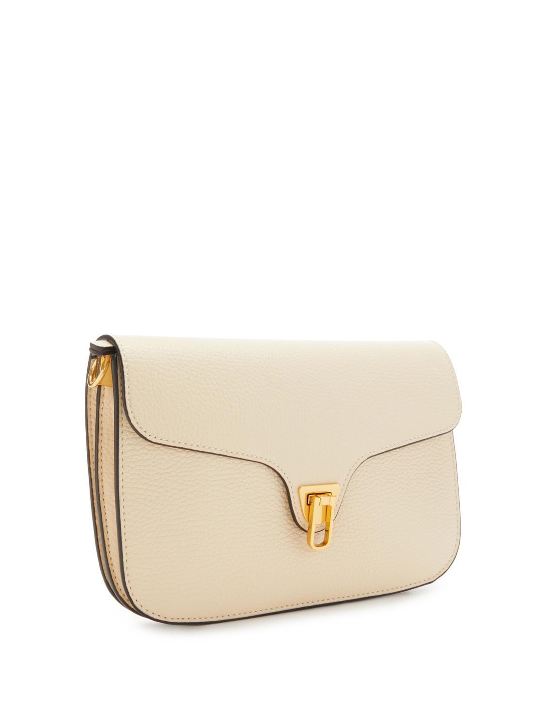 Coccinelle Beat Soft Ribb Shoulder Bag In Leather Butter Buy At
