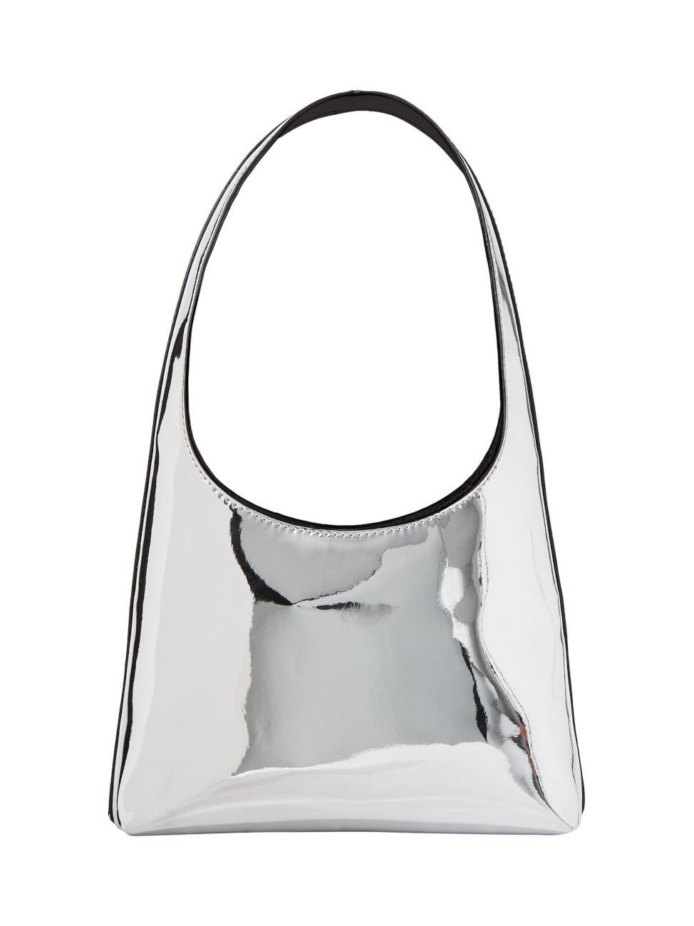 Calvin Klein Sculpted Arc Mirror Shoulder Bag Silver - Buy At  