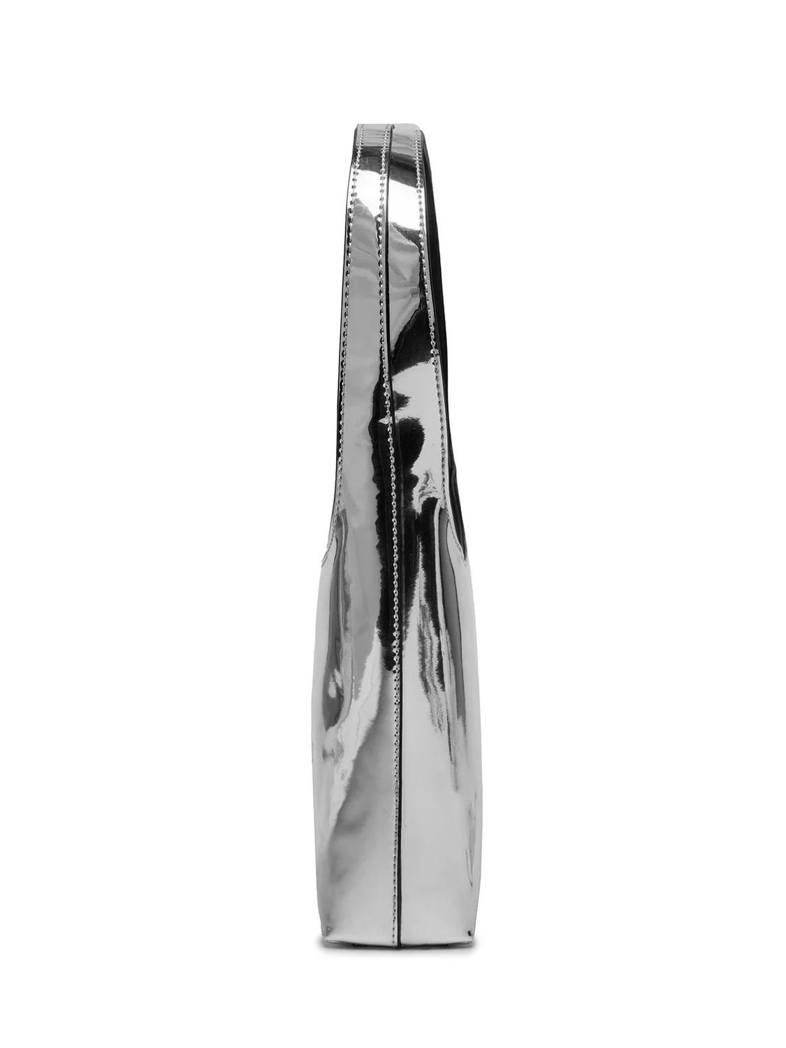 Calvin Klein Sculpted Arc Mirror Shoulder Bag Silver - Buy At 
