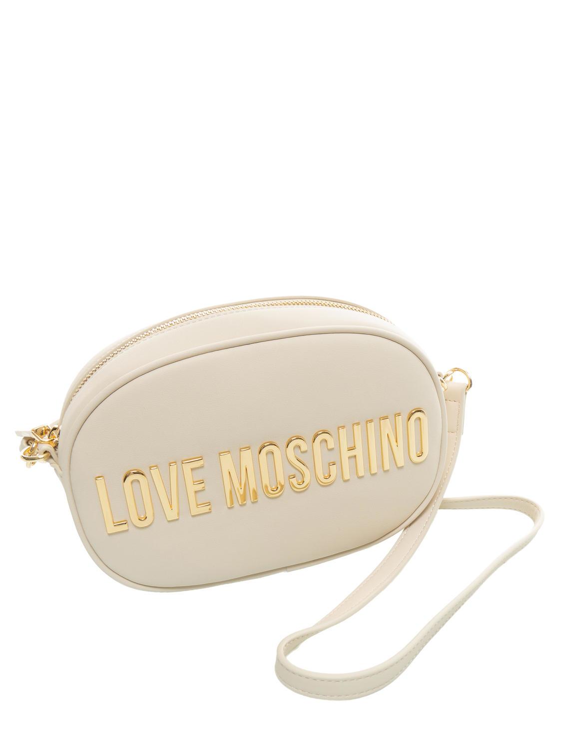 Love Moschino Bold Love Shoulder Camera Bag Ivory - Buy At Outlet 