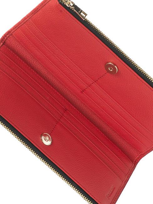 HERITAGE CLASSIC  HERITAGE CLASSIC Double zip wallet black lacquer - Women&rsquo;s Wallets