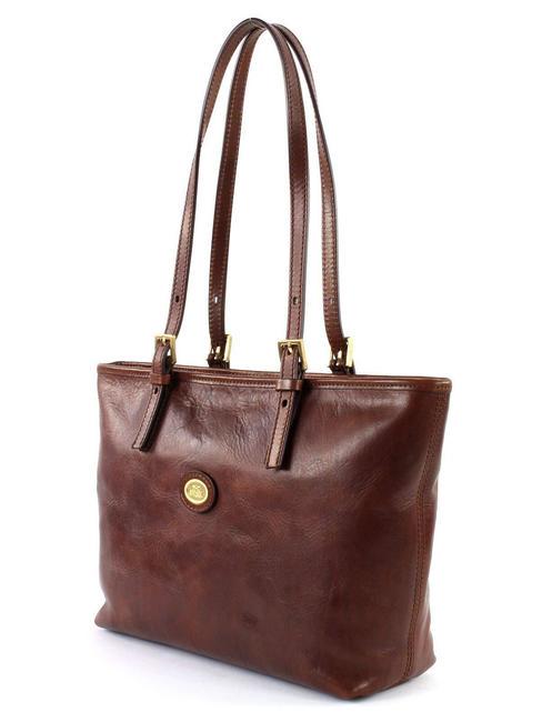 STORY Leather shopping bag BROWN - Women’s Bags