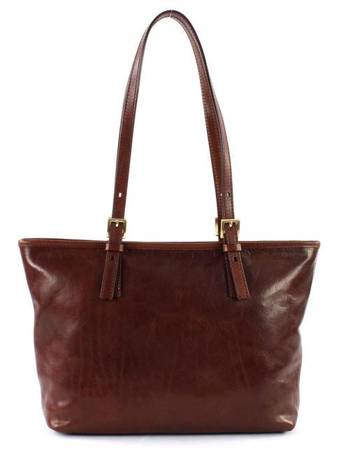 STORY Leather shopping bag BROWN - Women’s Bags