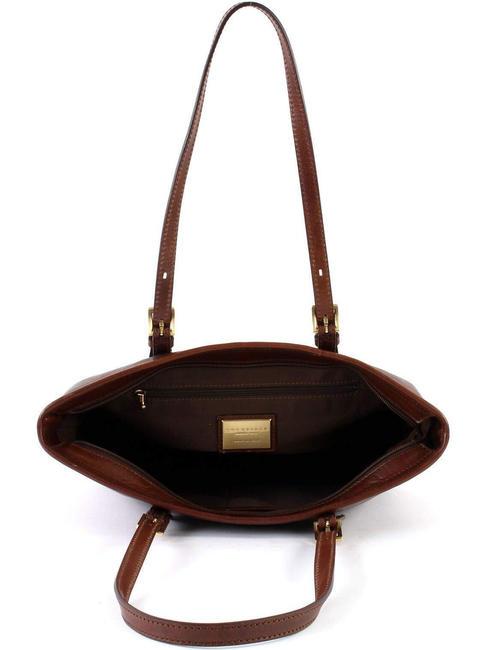STORY Leather shopping bag BROWN - Women’s Bags