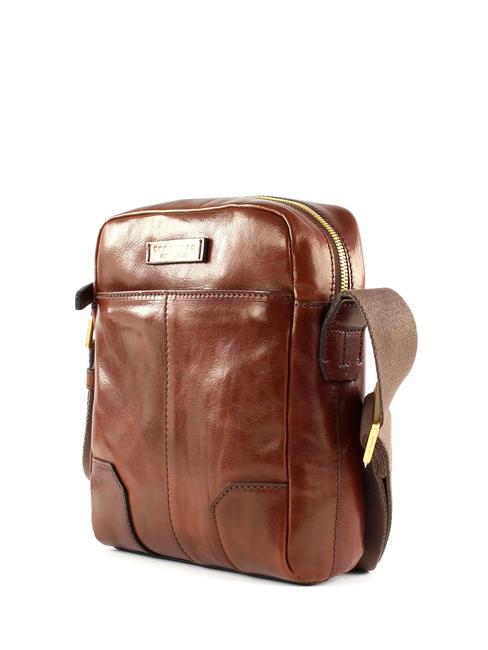 VESPUCCI  Leather bag BROWN - Over-the-shoulder Bags for Men