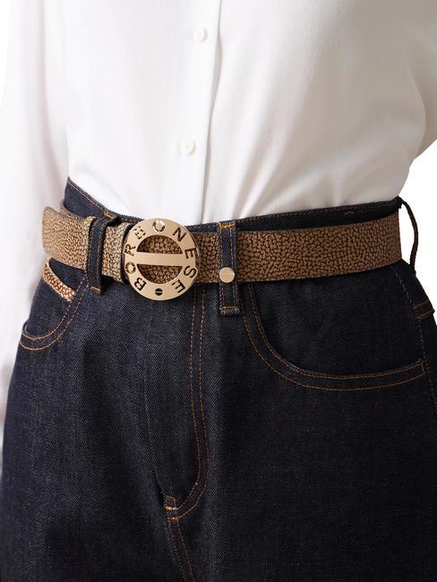 COATED Reversible belt natural op / black - Belts