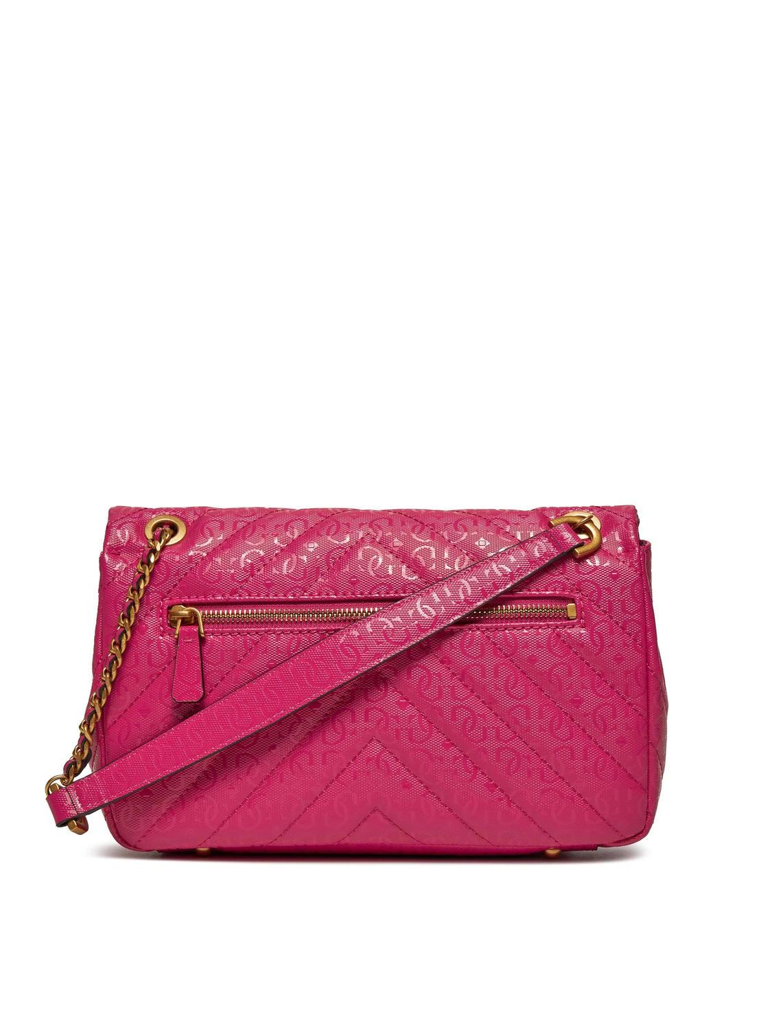 Guess Jania Convertible Shoulder/Cross Body Bag Fuchsia - Buy At  