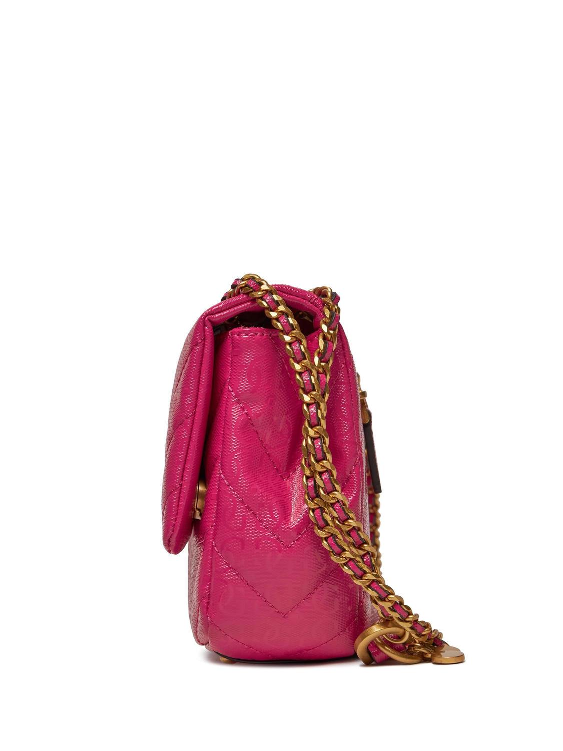 Guess Jania Convertible Shoulder/Cross Body Bag Fuchsia - Buy At 