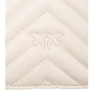 PINKO CLASSIC LOVE ONE Nappa leather bag silk white-antique gold - Women’s Bags - 5