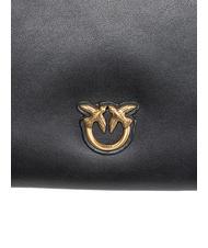 PINKO FLAT CLASSIC Clutch bag with chain shoulder strap black-antique gold - Women’s Bags - 4